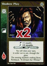 Lot of 2 cards: Shadow Play