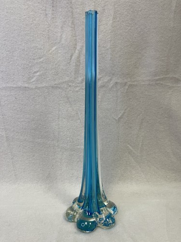 Vase soliflore verre bleu - en,