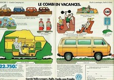 publicité Advertising 0121 1983  Volkswagen combi camping-car  Kit westflia  2p 
