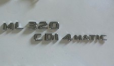Pour MERCEDES ML 320 CDI 4MATIC sigle monogramme insigne logo emblème