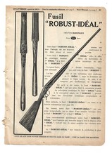 FUSIL ROBUST - IDEAL MANUFRANCE PUBLICITE de 1950 sur 4 Pages