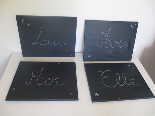 Toiles peintes lui elle - lui,