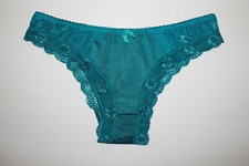 1 New Silky Satin & Lace Cheeky Bikini Panties Size 7/Large...Free Shipping!
