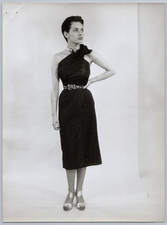 1960 Mode Femme robe tailleur Haute Couture Photo Vintage Fashion Moda Foto