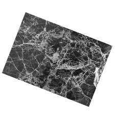  1 tapis de salle à manger en cuir style western, coussin de tasse marbré,