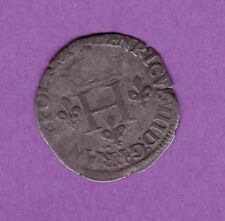 (Ref: MD.54) MONNAIE MEDIEVALE HENRI III DOUBLE SOL PARISIS 1578 B (RARE)