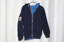 veste blouson capuche CATIMINI 6 ans REVERSIBLE - 89% coton - 11% laine- TBE