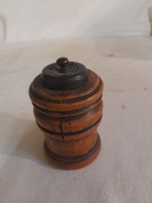Ancien Moulin A Poivre Antique Poivrier En Bois 