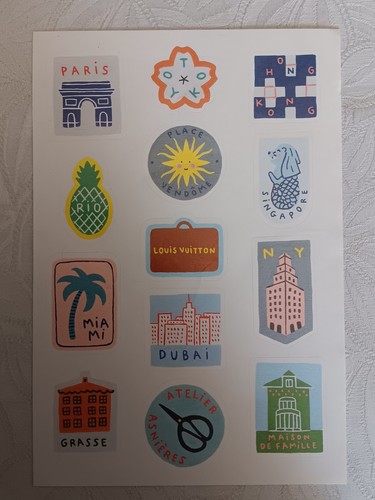 Louis vuitton stickers agenda - stickers,
