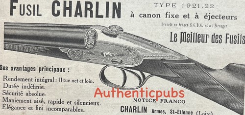 Publicite charlin fusil - charlin, a