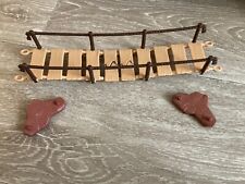 Playmobil Pont Suspendu Support Pierre Marron Western Nordiste Indien Custom