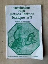 Livre Initiation aux lettres latines Lexique n°2 - classe de Troisième