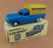 Car-Horse Peugeot 403 pick up baché  pneus Michelin type 2 style Dinky cij jrd