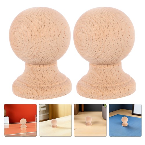 Pcs fleuron rond bois dur - rond, en