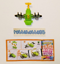 VQ012 Machine Verte + Carte/BPZ Kinder Surprise Italie 2024/2025 Voiture À Avion