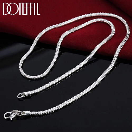 Collier serpent argent - collier, 925