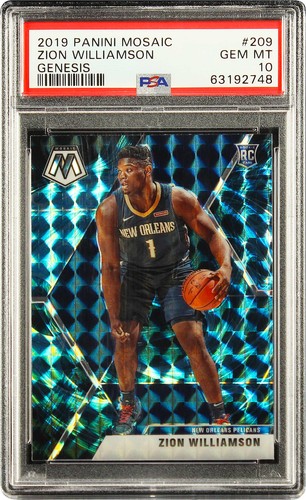 2019 zion williamson - williamson, panini