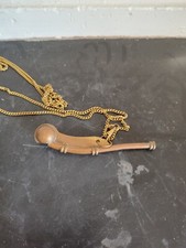 Sifflet de manœuvre ancien en métal XXe sifflet de bosco