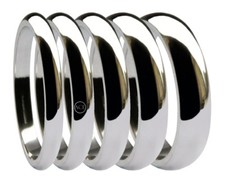 18ct or Blanc Forme D Anneaux