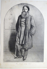 Charles Joseph TRAVIÉS (1804-1859) LITHO PORTRAIT SIMON GANNEAU SECTE ROMANTISME