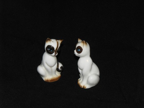 Vintage porcelain siamese - porcelain,