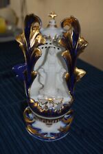 BENITIER en porcelaine de VALENTINE ou BAYEUX avec vierge Marie