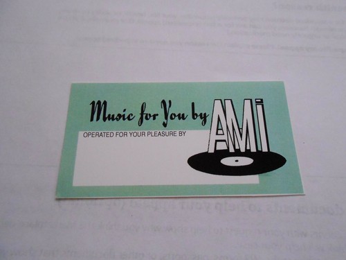 Ami continental jukebox - jukebox, &