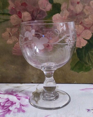 Ancien gros verre ballon rince - gros,
