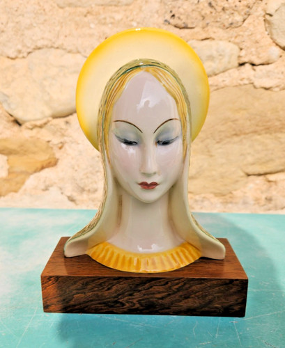 Reliquaire sculpture buste - sculpture,