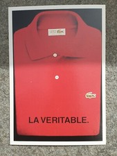Carte Postale publicitaire - Editions Atlas - Publicité 1984 Chemise Lacoste