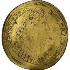 [#1277461] France, Token, Louis XIV, Trésor Royal, n.d., Brass, AU, Feuardent:19