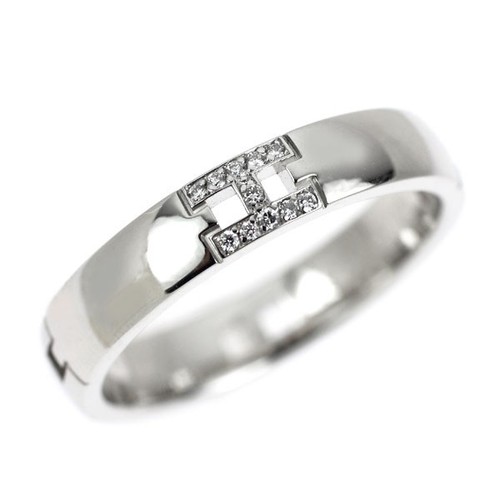 Bague diamant hermes k18wg - bague, en