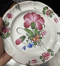 Les Islettes Luneville Assiette Faïence XIXeme Vaisselle Ancienne