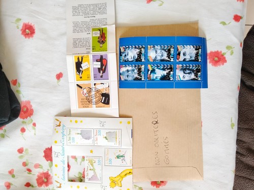 Lot planches timbres - lot, france
