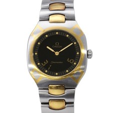 Omega Seamaster Polaris Noir or Argent Quartz Montre Hommes Authentique Travail