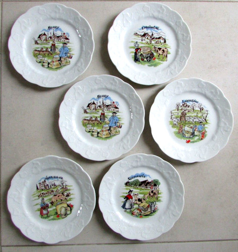 Ensemble assiettes à - de, 6