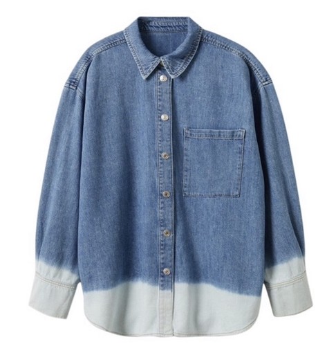 Sur chemise jean bleu - chemise,