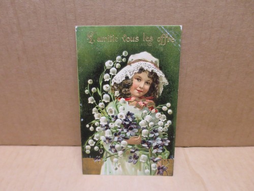 Muguet carte fantaisie - muguet,