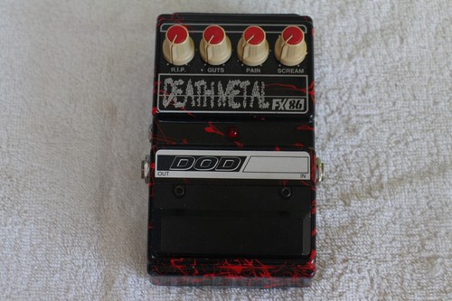 Pedale pour guitare - dos, death