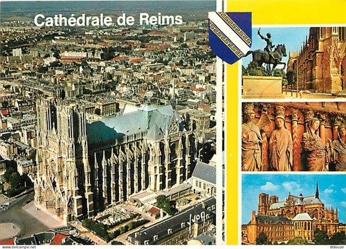 Carte postale reims - -,