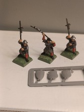 Citadel,WARHAMMER FANTASY METAL CITADEL OOP. 3 Hallebardiers Bretonien 