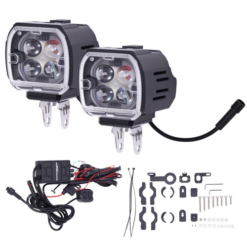 Feux auxiliaires led 120w moto - feux,