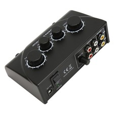 Karaoke Sound Mixer Professional Plug And Play 2 Mic Microphone Pre Amplifier