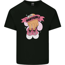 Un Bébé Fille Genre Reveal Baptême Grossesse Homme Coton T-Shirt