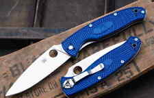 Couteau Spyderco Resilience Lightweight Blue FRN Lame Acier CPM-S35VN SC142PBL