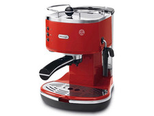 De Longhi Icona ECO311.R Machine à café expresso rouge pour café moulu et dosett