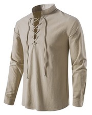 Chemise en coton à manches
