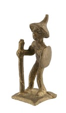 ancienne Statuette Figurine Africaine en bronze - Art Africain  Bénin  #772