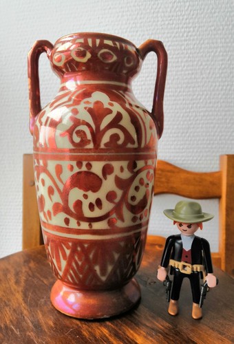 Vase faïence lustrée - faïence,
