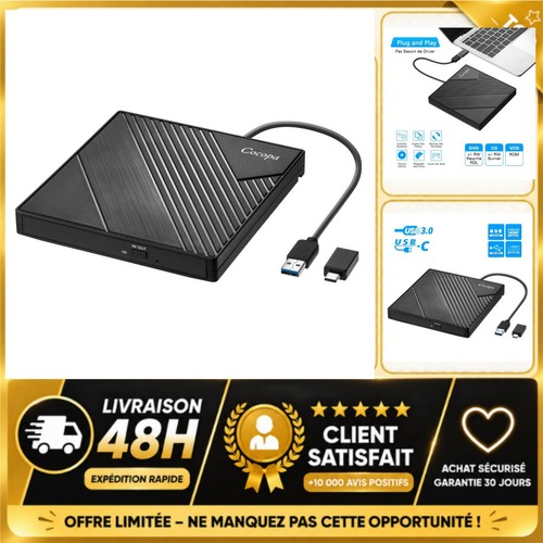Lecteur dvd externe usb 0 - lecteur, 3.0